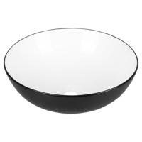 Differnz Duo waskom keramiek | zwart/wit | Ø 40 x 13.5 cm