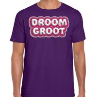 Song T-shirt voor festival - droom groot - Europa - paars - heren - Joost - supporter/fan shirt