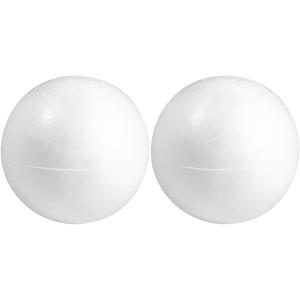 Piepschuim bollen - 2x - D15 cm - 2 halve schalen - styropor - bal - hobby vormen