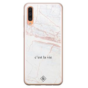 Samsung Galaxy A50/A30s siliconen telefoonhoesje - C'est la vie