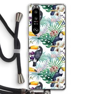 Tukans: Sony Xperia 1 III Transparant Hoesje met koord