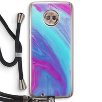 Zweverige regenboog: Motorola Moto G6 Transparant Hoesje met koord