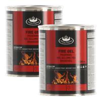 Fancy Flames Vuurgel/brandgel - 2x - 500 ml - gelhaarden/vuurpotten - binnen en buiten Fancy Flames Vuurgel/brandgel - 2x - 500 ml - gelhaarden/vuurpotten - binnen en buiten