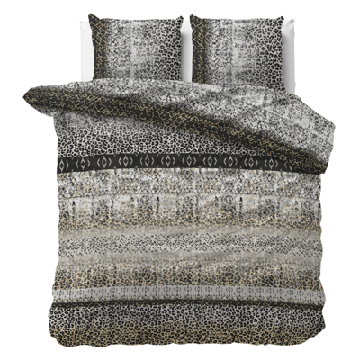 Sale: -43% | Dekbedovertrek - September - Lits-Jumeaux (240x220 Cm) - Wit Microvezel - - Sleeptime Classy - Dekbed-Discounter.nl