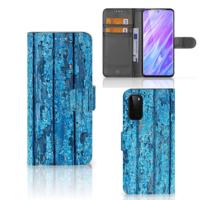 Samsung Galaxy S20 | Book Style Case | Wood Blue