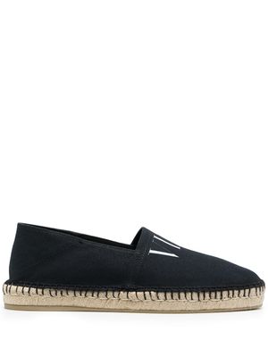 Valentino Garavani espadrilles à logo imprimé - Noir