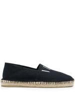Valentino Garavani espadrilles à logo imprimé - Noir