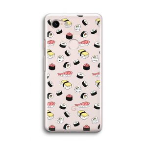 Sushi time: Google Pixel 3 Transparant Hoesje