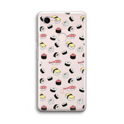 Sushi time: Google Pixel 3 Transparant Hoesje
