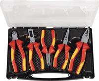 Promat /tecwerk set tangen | inhoud 5 delig vde geïsoleerd | verchroomd | in kunststof koffer - 4000810887