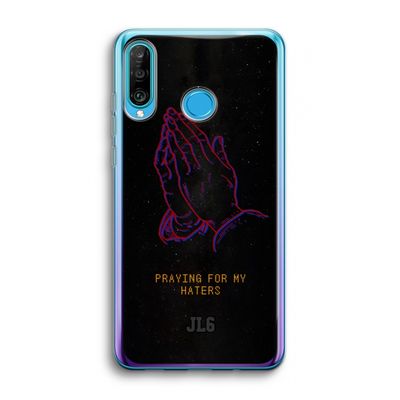 Praying For My Haters: Huawei P30 Lite Transparant Hoesje