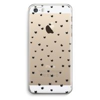 Kleine kattenkopjes: iPhone 5 / 5S / SE Transparant Hoesje
