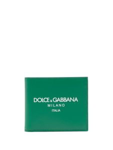 Dolce & Gabbana portefeuille en cuir à logo imprimé - Vert