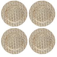 Diner/Kerstdiner Onderborden ? goud - 6x - Kerstprint ? Rond ? D33 cm ? Feesttafel Decoratie