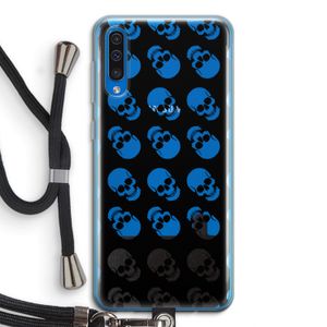 Musketon Skulls: Samsung Galaxy A50 Transparant Hoesje met koord