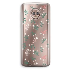 Small white flowers: Motorola Moto G6 Transparant Hoesje