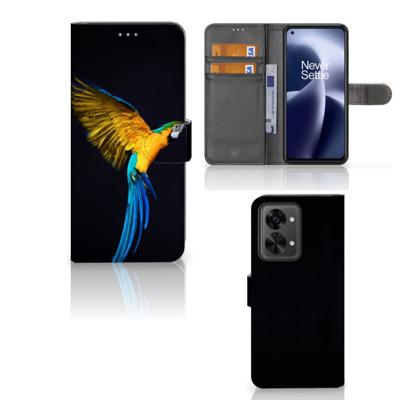 OnePlus Nord 2T | Telefoonhoesje | Met pasjeshouder | Papegaai