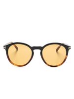 TOM FORD Eyewear lunettes de soleil rondes Elton - Marron