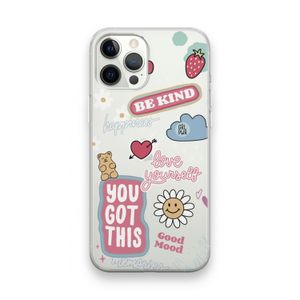 Positivity: iPhone 12 Pro Max Transparant Hoesje