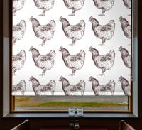 Dieren rolgordijnen Kippen patroon tekeningen Dieren rolgordijnen Kippen patroon tekeningen