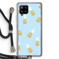 Ananasjes: Samsung Galaxy A42 5G Transparant Hoesje met koord