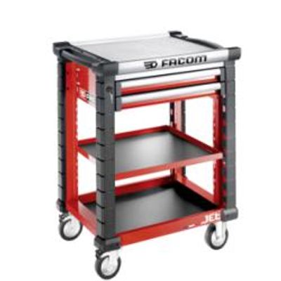 Facom Jet Werkplaatswagen 3 Planken 2 Laden M3 Rood - JET.UC3S2DM3A - JET.UC3S2DM3A