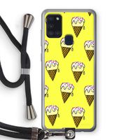 Isjes: Samsung Galaxy A21s Transparant Hoesje met koord