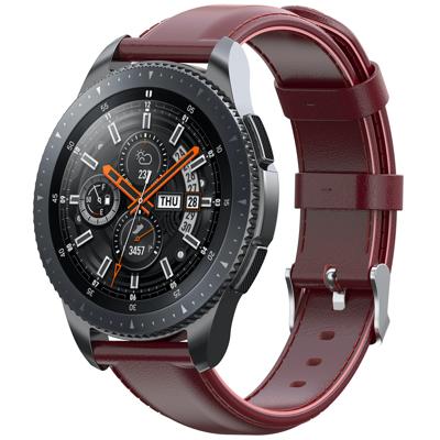 Garmin Vivoactive / Vivomove Leren Band - Wijn Rood Garmin Vivoactive / Vivomove Leren Band - Wijn Rood