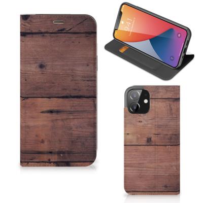 iPhone 12 | iPhone 12 Pro Book | Wallet Case | Old Wood