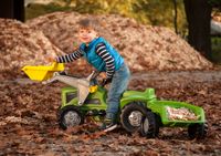 Rolly Toys traptractor RollyKiddy Futura junior groen/zwart - thumbnail