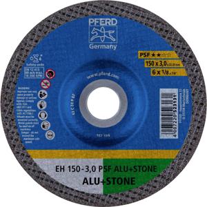 PFERD EH 150-3,0 PSF ALU+STONE 61823326 Doorslijpschijf gebogen 150 mm 25 stuk(s) Aluminium, Non-ferrometaal, Titanium, Titaniumlegering, Gietijzer, Duroplast,