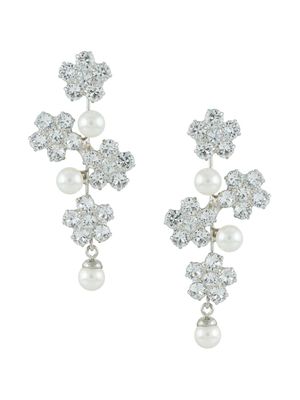 Jennifer Behr boucles d'oreilles Aria ornées de cristal - Argent
