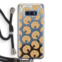 Croissant: Samsung Galaxy S10e Transparant Hoesje met koord
