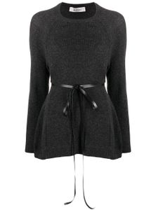 Valentino Garavani pull ceinturé - Gris