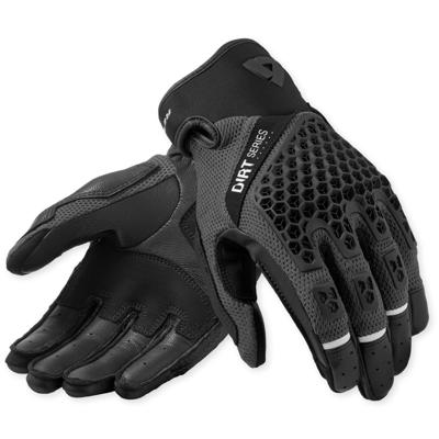 REV'IT! Caliber 2, Motorhandschoenen zomer, Zwart Grijs