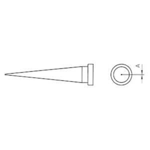 Weller LT-1L Soldeerpunt Langwerpige, conische vorm Grootte soldeerpunt 0.2 mm Lengte soldeerpunt: 26 mm Inhoud: 1 stuk(s)