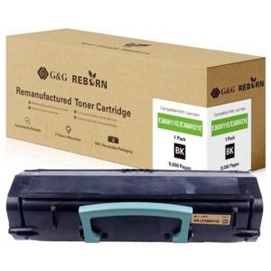 G&G Toner vervangt Lexmark E360 Compatibel Zwart 9000 bladzijden Reborn remanufactured 21319