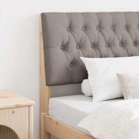 Gestoffeerd hoofdbord Taupe 100 cm Massief grenenhout