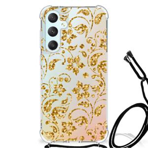 Samsung Galaxy S23 FE Case Gouden Bloemen