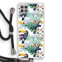 Tukans: Samsung Galaxy A22 4G Transparant Hoesje met koord