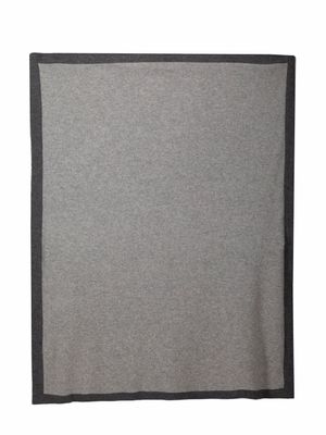 Siola couverture bicolore en cachemire - Gris