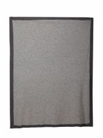 Siola couverture bicolore en cachemire - Gris