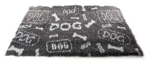 Martin vetbed dog print grijs / wit gerecycled