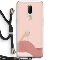 Wine: OnePlus 6 Transparant Hoesje met koord