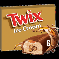 Twix Ijs repen chocolade karamel biscuit 6pack bij Jumbo