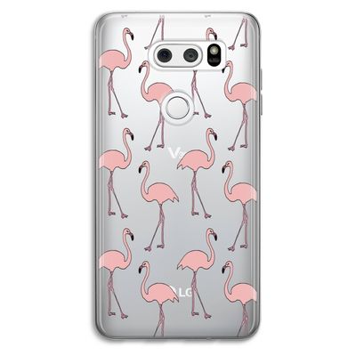 Anything Flamingoes: LG V30 Transparant Hoesje