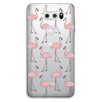 Anything Flamingoes: LG V30 Transparant Hoesje