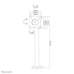 Neomounts NS-DPOS100 BLACK flatscreen bureausteun zwart