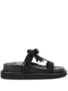 Kurt Geiger London sandales Orson Drench à nœud strassé - Noir