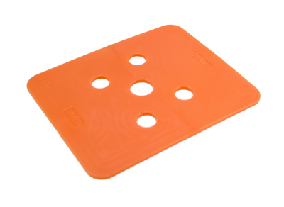 GB drukplaat zonder sleuf 2mm oranje; 144 stuks per zak | 144 stuks - GB3491020144